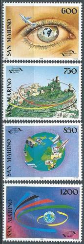 Poštové známky San Marino 1995 Turistická organizace WTO, 20. výroèie Mi# 1611-14