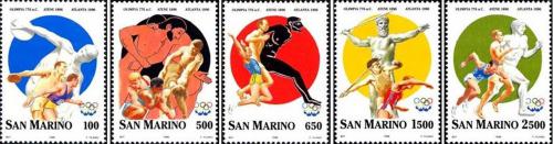 Poštové známky San Marino 1996 Olympijské hry Mi# 1640-44 Kat 6€