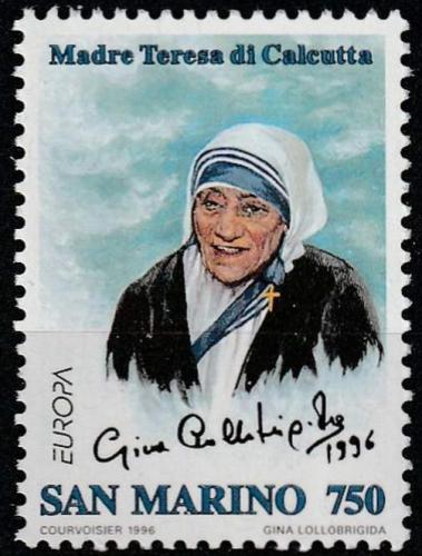 Poštová známka San Marino 1996 Matka Tereza Mi# 1650