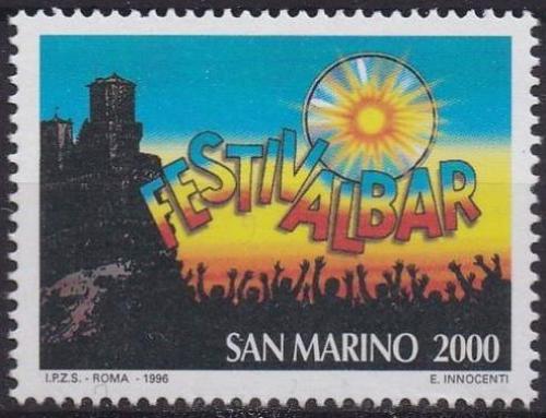 Poštová známka San Marino 1996 Hrad San Marino Mi# 1662