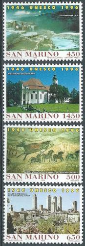 Poštové známky San Marino 1996 Dìdictví UNESCO Mi# 1678-81