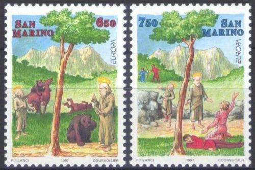 Poštové známky San Marino 1997 Európa CEPT, legendy Mi# 1713-14