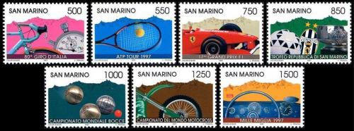 Poštové známky San Marino 1997 Šport Mi# 1716-22 Kat 7€