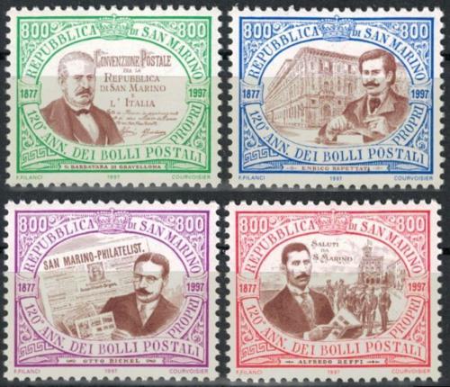 Poštové známky San Marino 1997 První známky, 120. výroèie Mi# 1723-26