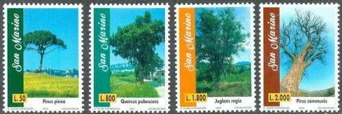 Poštové známky San Marino 1997 Stromy Mi# 1727-30 Kat 5.50€