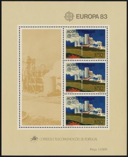 Poštovní známky Azory 1983 Evropa CEPT, velká díla civilizace Mi# Block 4 Kat 8€