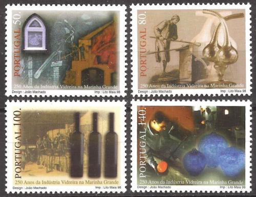 Poštové známky Portugalsko 1998 Skláøský prùmysl Mi# 2289-92 Kat 4.50€