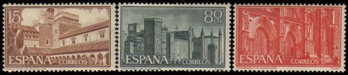 Poštové známky Španielsko 1959 Kláštory Mi# 1147-49