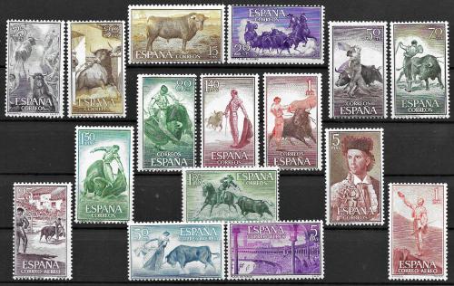 Poštové známky Španielsko 1960 Byèí zápasy Mi# 1151-66
