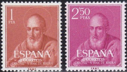 Poštové známky Španielsko 1960 Juan de Ribera, biskup Mi# 1187-88