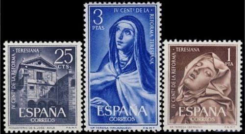 Potov znmky panielsko 1962 Svt Tereza z Avily Mi# 1314-16