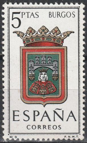 Potov znmka panielsko 1962 Znak provincie Burgos Mi# 1339