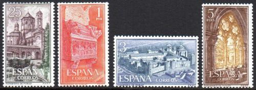 Poštové známky Španielsko 1963 Kláštory Mi# 1379-82 Kat 4.50€