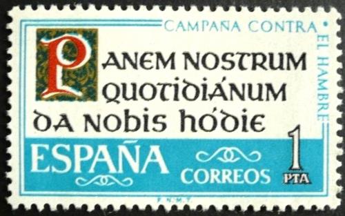 Poštová známka Španielsko 1963 Boj proti hladu Mi# 1400