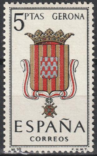Poštová známka Španielsko 1963 Znak provincie Gerona Mi# 1404