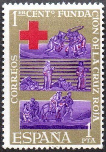 Poštová známka Španielsko 1963 Mezinárodní èervený køíž, 100. výroèie Mi# 1427