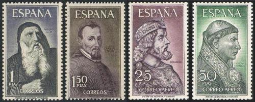 Poštové známky Španielsko 1963 Osobnosti Mi# 1430-33 Kat 4.50€