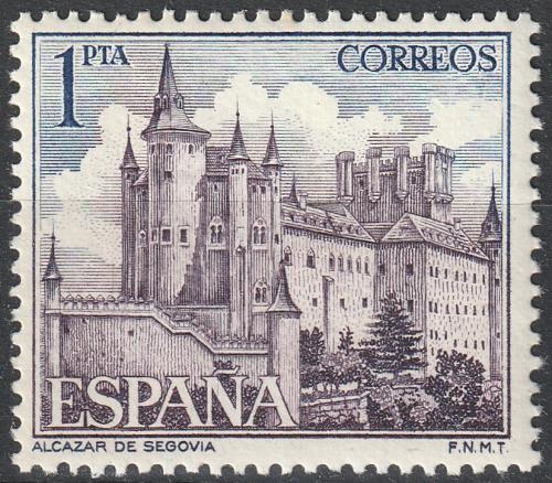 Poštová známka Španielsko 1964 Pevnost Alcázar de Segovia Mi# 1436