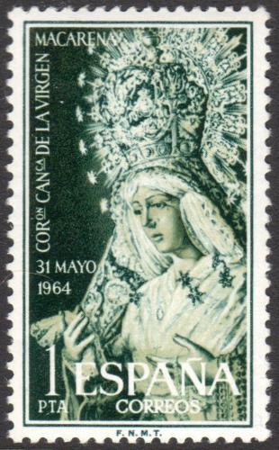 Poštová známka Španielsko 1964 Panna Marie z Macarena Mi# 1480