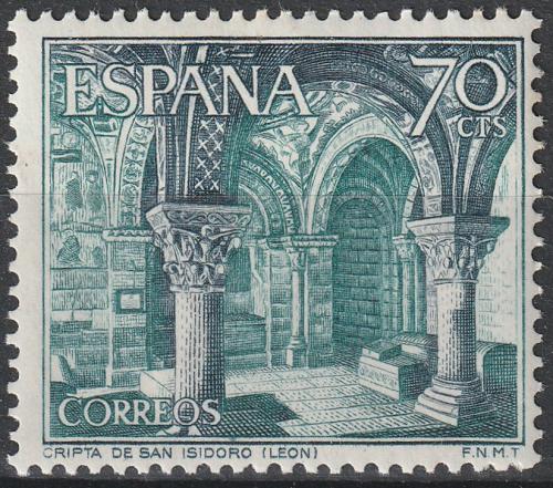 Poštová známka Španielsko 1964 Krypta kostola San-Isidoro v Leónu Mi# 1482