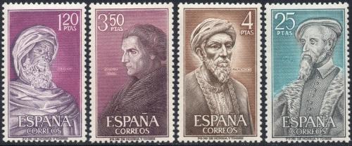 Poštové známky Španielsko 1967 Osobnosti Mi# 1677-80