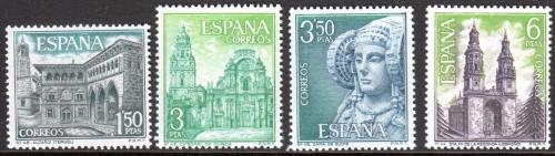Poštové známky Španielsko 1969 Pamätihodnosti Mi# 1825-28