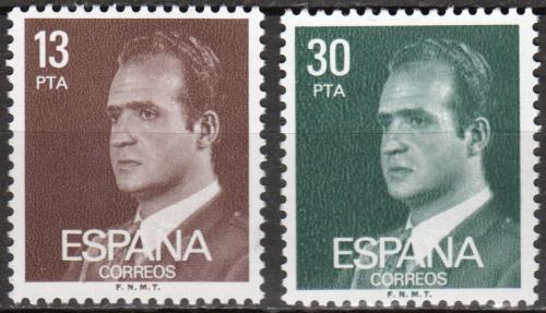 Potov znmky panielsko 1981 Kr Juan Carlos I. Mi# 2489-90