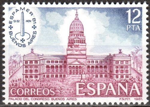 Potov znmka panielsko 1981 Kongresov palc v Buenos Aires Mi# 2521