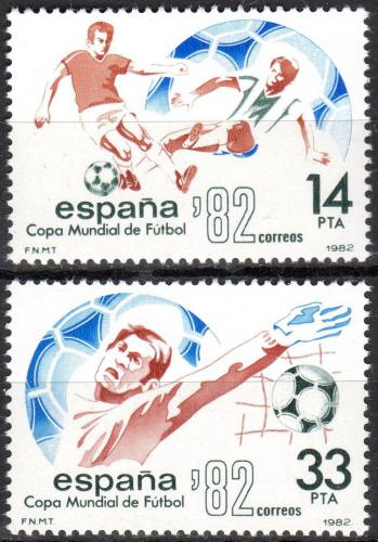 Poštové známky Španielsko 1982 MS ve futbale Mi# 2548-49