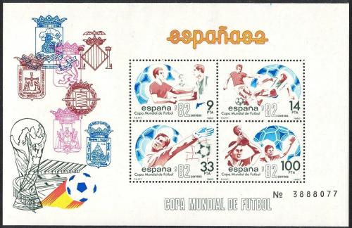 Poštové známky Španielsko 1982 MS ve futbale Mi# Block 25