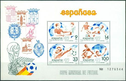 Poštové známky Španielsko 1982 MS ve futbale Mi# Block 26