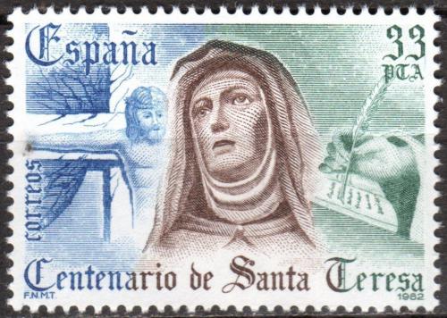 Poštová známka Španielsko 1982 Svätá Tereza z Ávily Mi# 2560