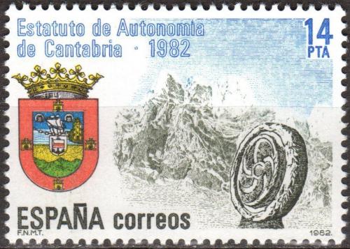 Poštová známka Španielsko 1983 Autonomie pro Kantábrii Mi# 2573