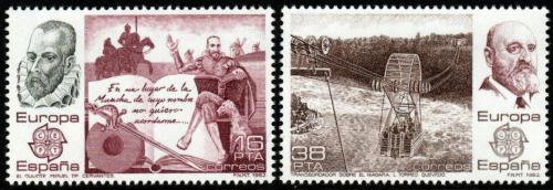 Poštové známky Španielsko 1983 Európa CEPT, velká díla civilizace Mi# 2585-86
