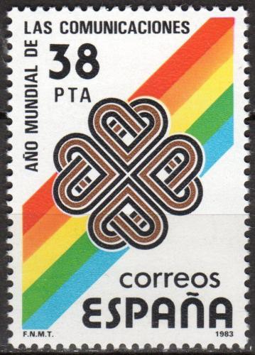 Poštová známka Španielsko 1983 Svìtový rok komunikace Mi# 2591