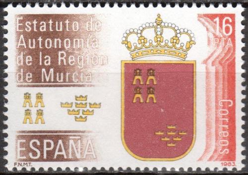 Poštová známka Španielsko 1983 Autonomie pro Murcia Mi# 2601