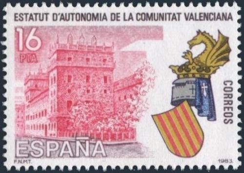 Poštová známka Španielsko 1983 Autonomie pro Valencii Mi# 2605