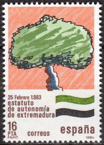 Potov znmka panielsko 1984 Autonomie pro Estremadura Mi# 2621