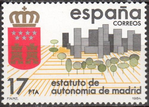 Potov znmka panielsko 1984 Autonomie pro Madrid Mi# 2662