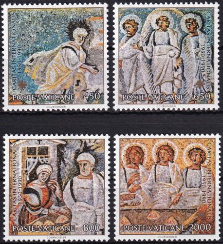 Poštové známky Vatikán 1990 Mozaika Mi# 1002-05 Kat 5.50€