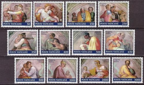 Poštové známky Vatikán 1991 Restaurace Sixtinské kaple Mi# 1023-34