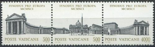 Poštové známky Vatikán 1991 Svatopetrské námìstí Mi# 1043-45 Kat 6€