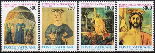 Poštové známky Vatikán 1992 Fresky, Piero della Francesca Mi# 1060-63 Kat 7.50€