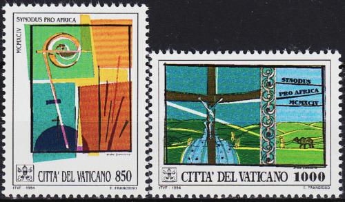Poštové známky Vatikán 1994 Setkání afrických biskupù Mi# 1116-17