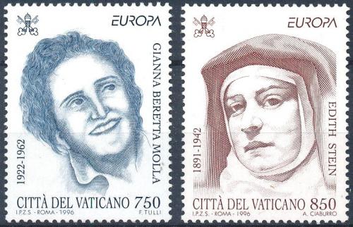 Poštové známky Vatikán 1996 Európa CEPT, slavné ženy Mi# 1179-80