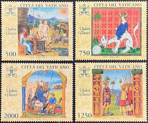 Poštové známky Vatikán 1997 Knižní malba Mi# 1210-13 Kat 6€