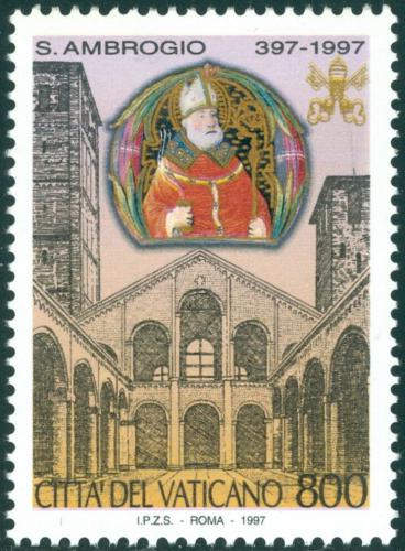 Poštová známka Vatikán 1997 Svätý Ambrož Mi# 1221