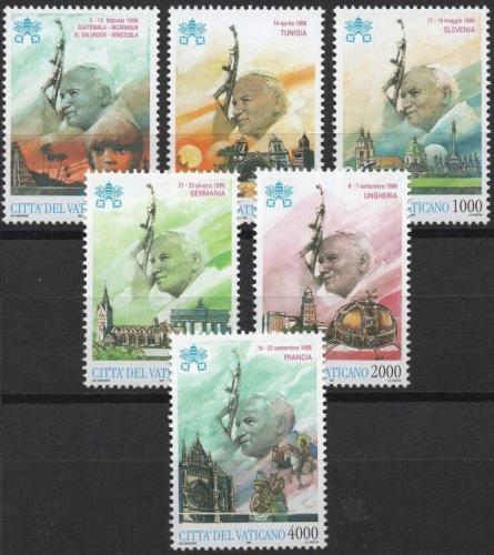 Poštové známky Vatikán 1997 Cesty papeže Jana Pavla II. Mi# 1227-32 Kat 14€