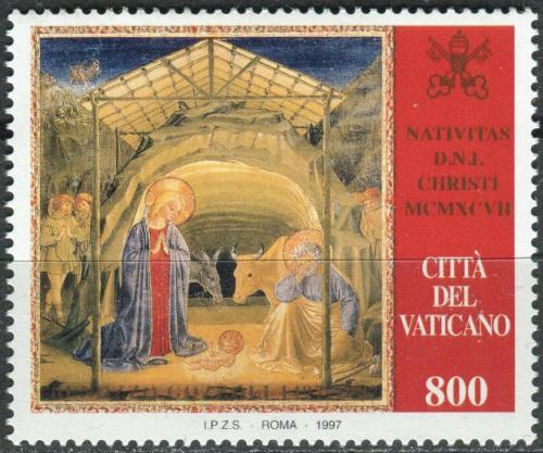 Poštová známka Vatikán 1997 Vianoce, umenie, Benozzo Gozzoli Mi# 1233