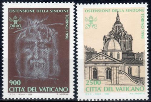 Poštové známky Vatikán 1998 Výstava Turínského plátna Mi# 1244-45